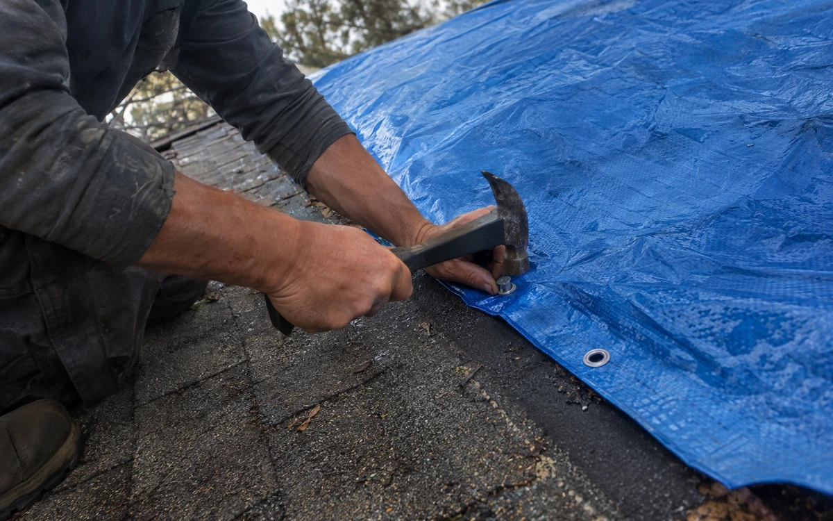 Emergency roof tarping contractor